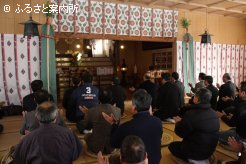 約40名の牧場関係者が参列した初午祈願祭