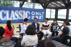 野々村芳和社長と吉原宏太さんのトークショー