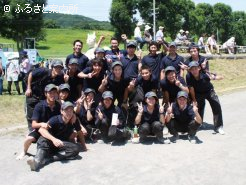 人力繋駕レースで奮闘したBTC研修生の皆さん