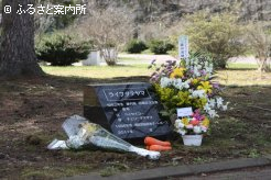 桜舞馬公園内に建立された墓石