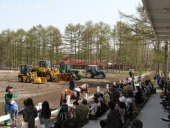 競技大会の会場となる馬場ではジャンピングショーも開催された