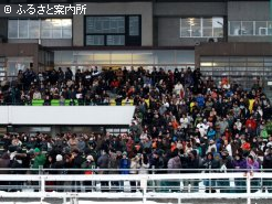 ばんえい記念当日は約4,000人が帯広競馬場に来場