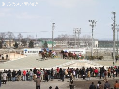 帯広競馬場で開催しているばんえい十勝