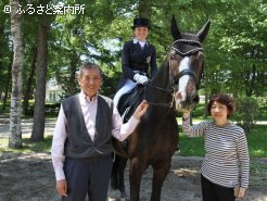 競技を見守っていた北海道乗馬連盟・吉田勝巳会長