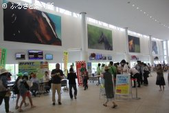 ファンファーレホール内には名馬の写真が飾られる