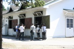 参加者は名馬との再会を楽しんだ