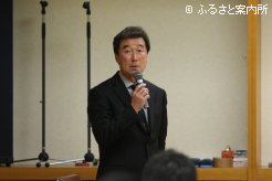 あいさつする胆振獣医師会の田中秀俊会長