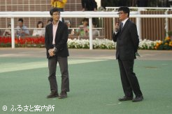 同馬について語る遠藤幹氏(左)と古谷剛彦氏