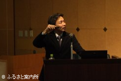 生産から育成まで多岐に渡る講演を行った頃末憲治JRA日高育成牧場専門役