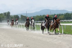 見事な騎乗技術を披露する第33期研修生
