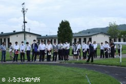 北海道市場内の施設を見学