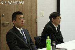 講習会の講師を務めた桑野睦敏上席調査役と諌山太朗調査役(写真右から)