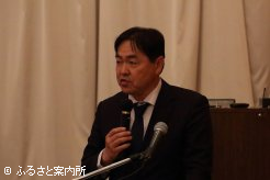 主催者を代表してあいさつする畠山史人会長　