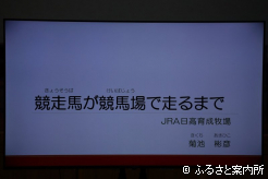 新冠小学校で行われた馬の出前授業