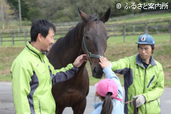 授業では馬とのふれあいもあった