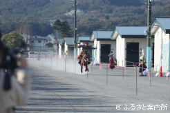 どさんこによる流鏑馬披露