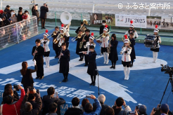 TTFと北海道富川高等学校吹奏楽部のコラボ生ファンファーレ演奏