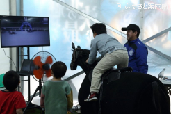 宮崎光行元騎手による木馬指導