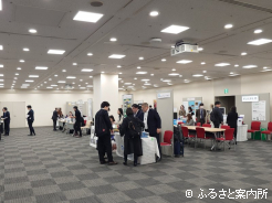 スタンプラリーも行われた企業展示ブース