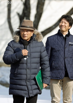 ユーモアのあるスピーチで会場を盛り上げた吉田照哉氏