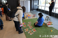 子ども縁日で行われていた、お馬さん釣り