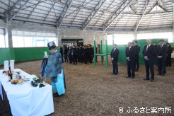 人馬の安全を祈った種付安全祈願祭