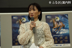 トークショーに登場した細江純子氏