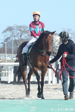 レース後はホッとした表情を見せた