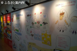 函館競馬場の魅力をイラストで紹介した