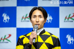 3週連続重賞勝利となった落合騎手