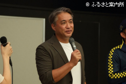 門別競馬場ははじめてという五十嵐亮太さん