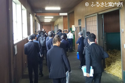 強い馬づくりの最前線を積極的に視察した