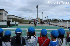 門別競馬場での出張授業