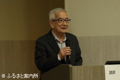 出席者にエールを送る赤坂西法律事務所弁護士の鍋谷博敏氏
