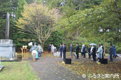 日本競馬の発展に寄与した名馬を供養した功労馬慰霊祭