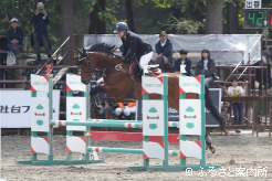 障害馬術で優勝したダノンマイソウル