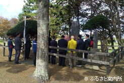 日高軽種馬農業協同組合門別支所で行われた馬魂慰霊祭