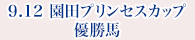 9月12日 園田プリンセスカップ 優勝馬